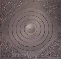 плита gfs пк-07 под казан с рисунком, 520*520 ф400 без патины